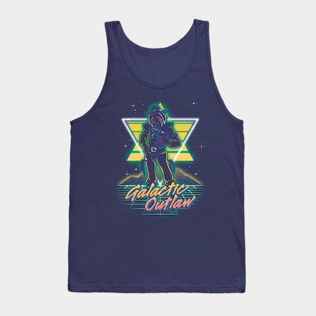 Retro Galactic Outlaw Tank Top by Olipop